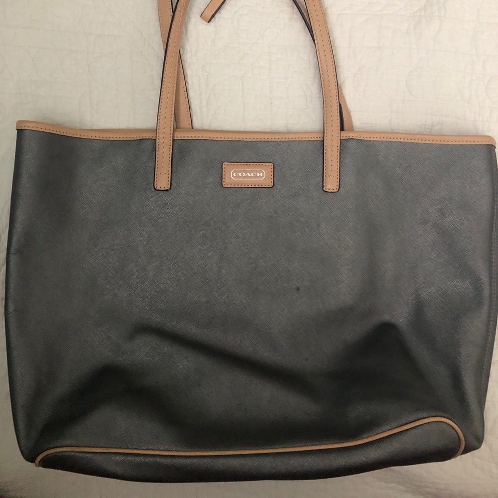 Coach leather tote
